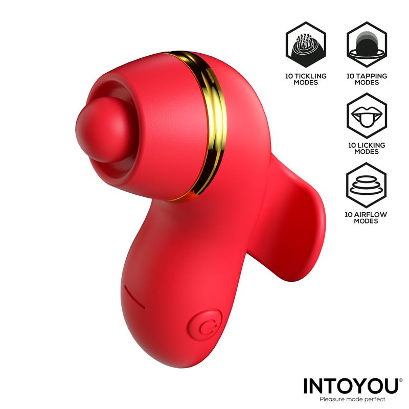 Beeny Estimulador con 4 Cabezales, Succión, Tapping, Tickling y Licking – imagen 3