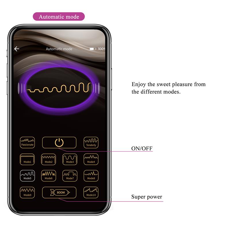 PrettyLove Catalina | Huevo Vibrador con APP Púrpura