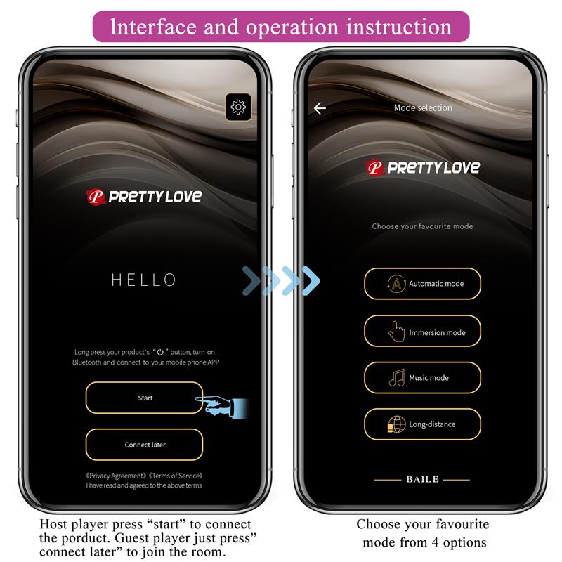 PrettyLove Catalina | Huevo Vibrador con APP Púrpura
