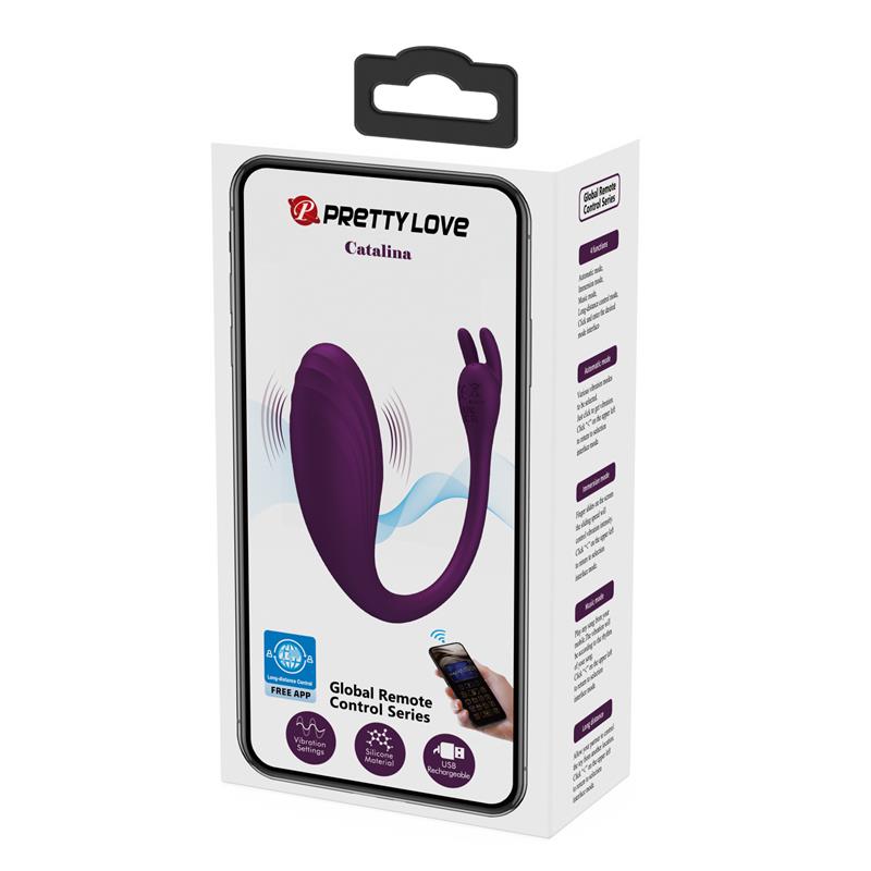PrettyLove Catalina | Huevo Vibrador con APP Púrpura