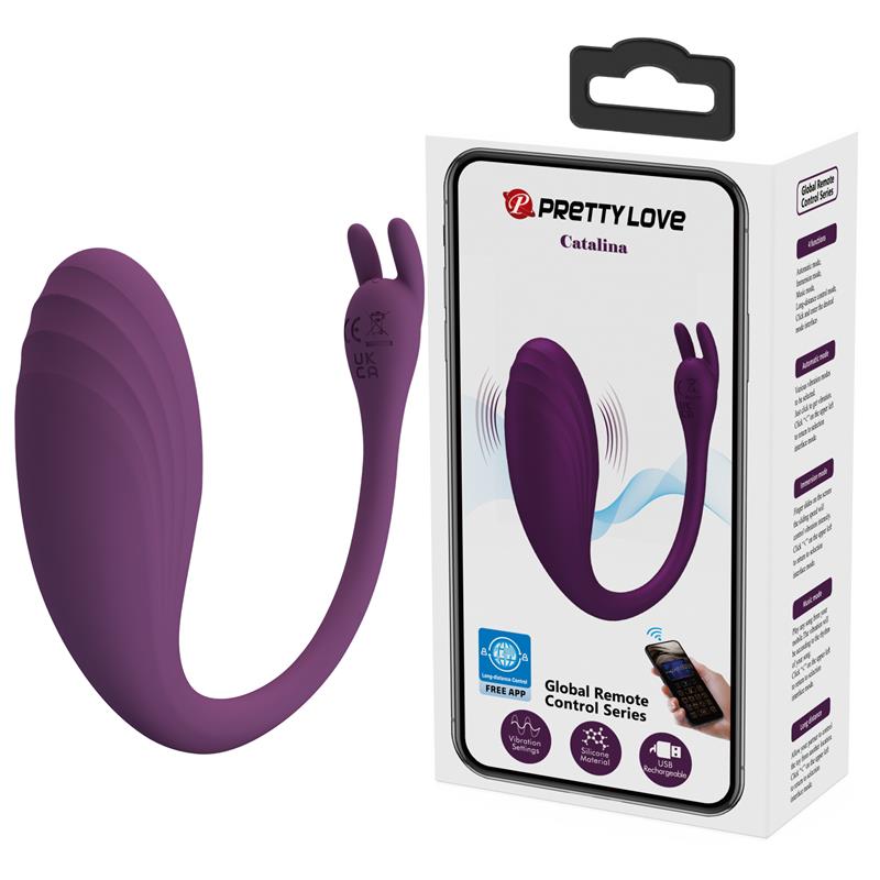 PrettyLove Catalina | Huevo Vibrador con APP Púrpura