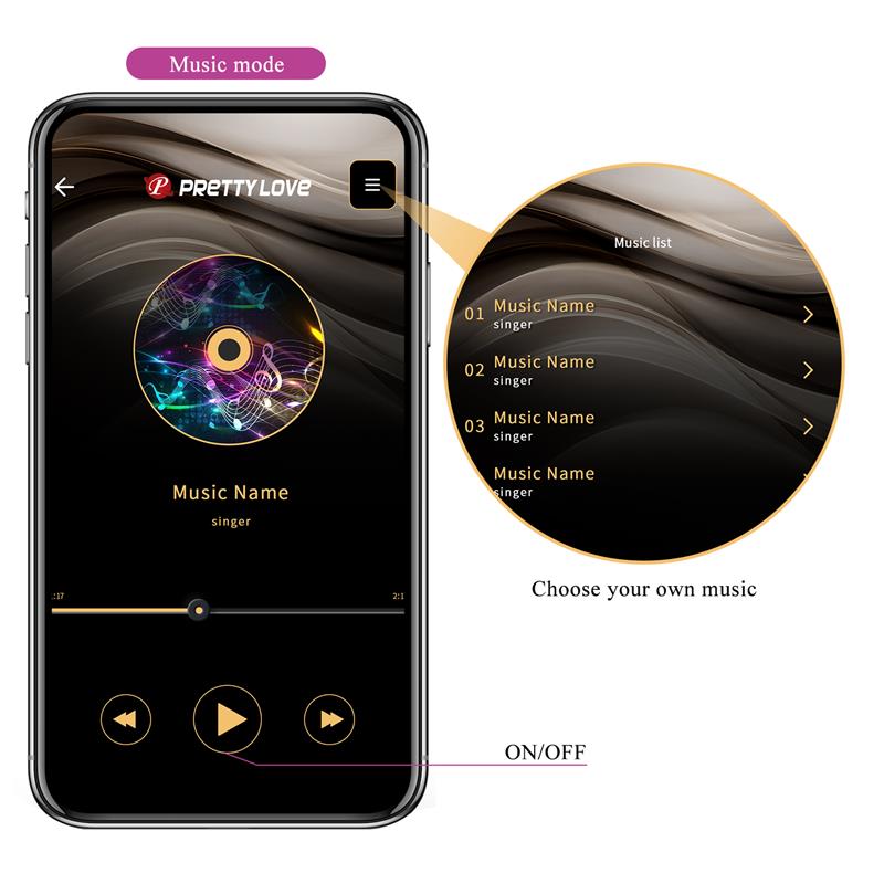 PrettyLove Catalina | Huevo Vibrador con APP Púrpura