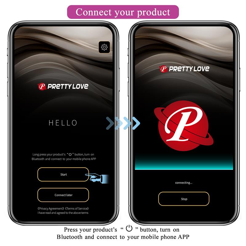 PrettyLove Catalina | Huevo Vibrador con APP Púrpura