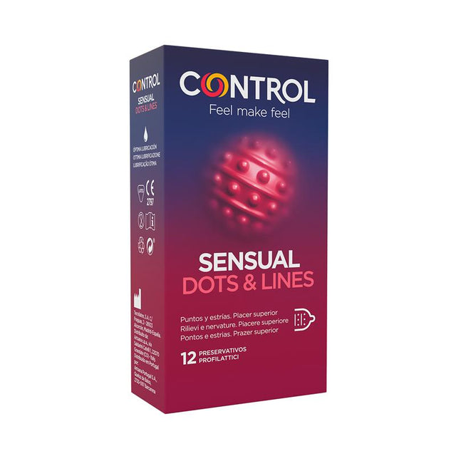 Control Sensual Dots & Lines 12 preservativos