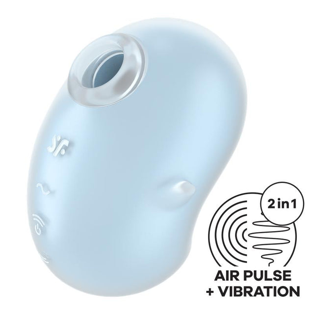 Satisfyer Cutie Ghost | Air Pulse + Vibración Azul