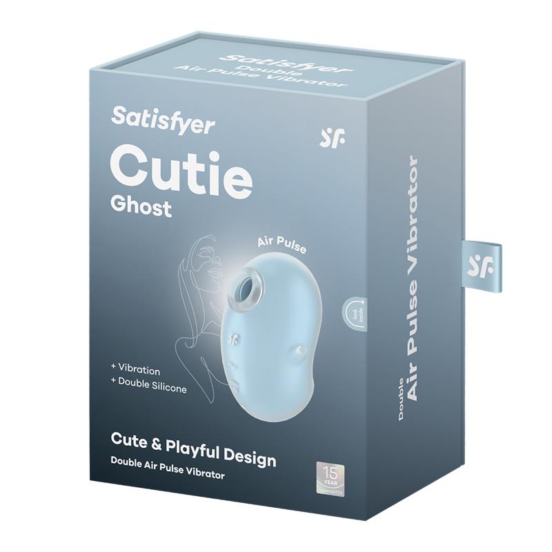 Satisfyer Cutie Ghost | Air Pulse + Vibración Azul