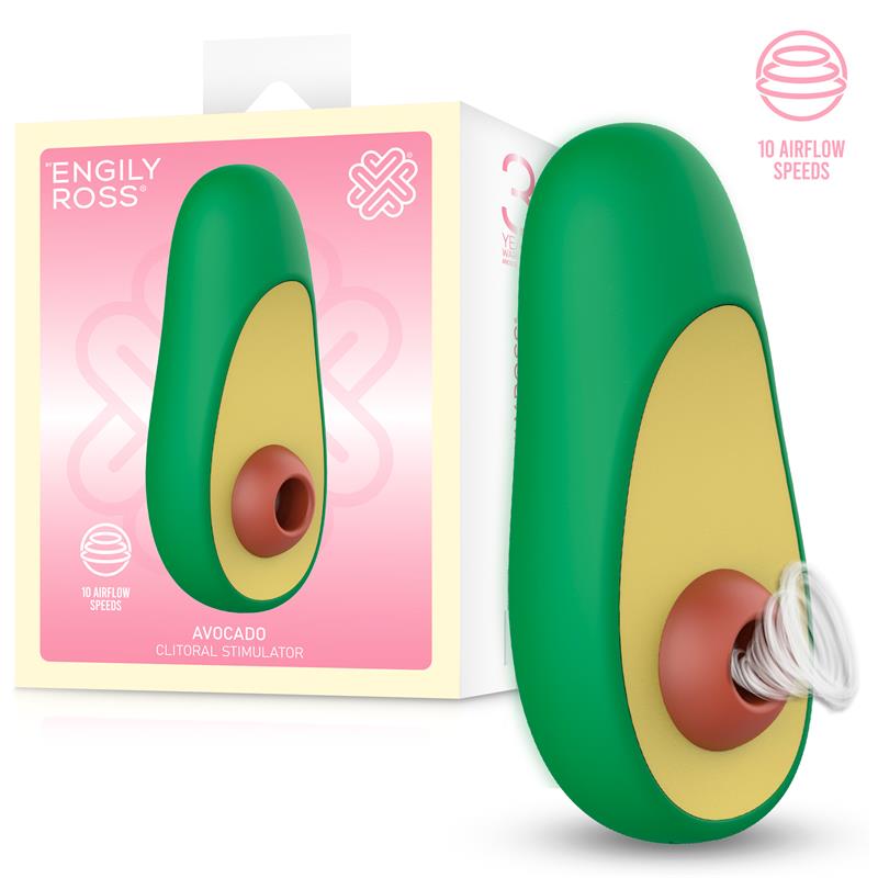 Engily Ross Avocado estimulador de clítoris con succión