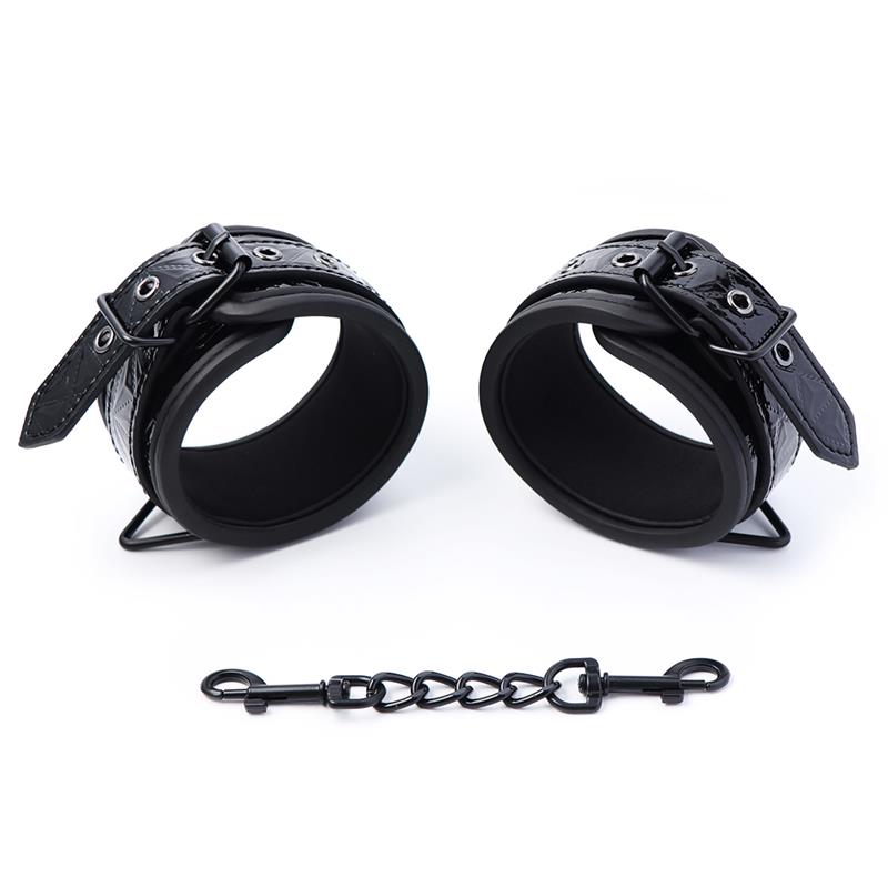 Esposas para Muñeca Ajustable Sapphire Cuero Vegano – imagen 3