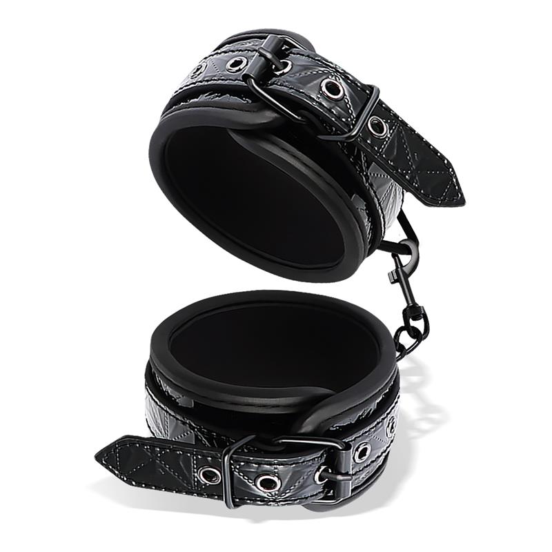 Esposas para Muñeca Ajustable Sapphire Cuero Vegano – imagen 2