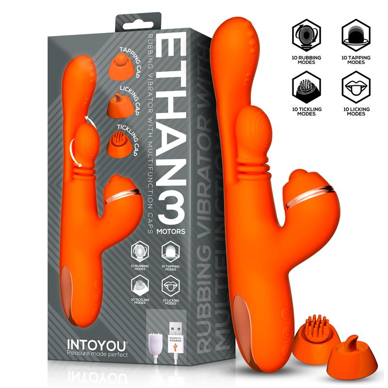 Intoyou · Ethan Vibrador Masaje 360º para el Punto G y Cabezales Intercambiables