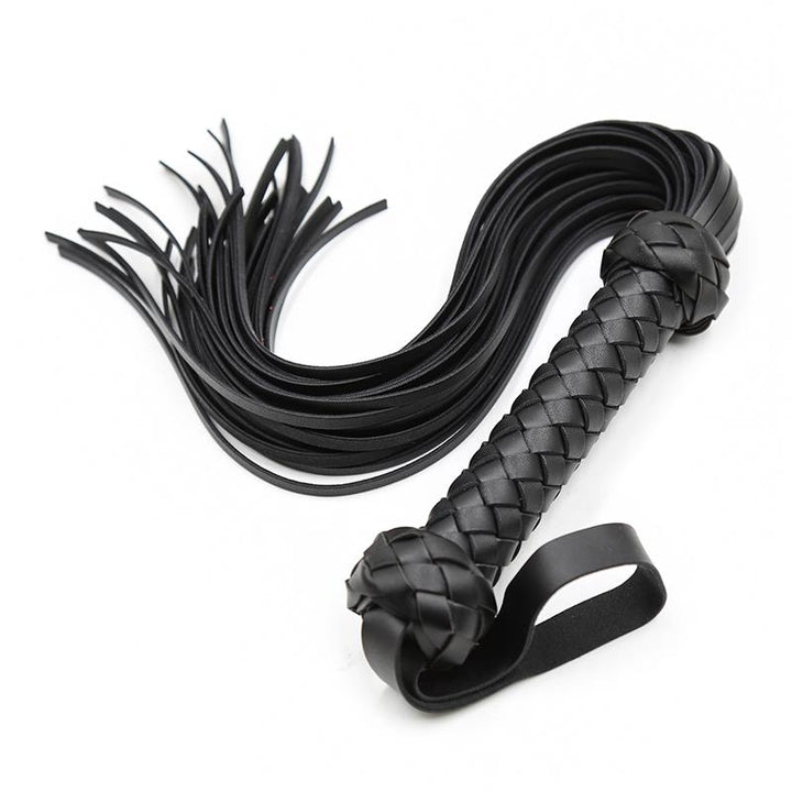 Flogger BDSM negro 50 cm
