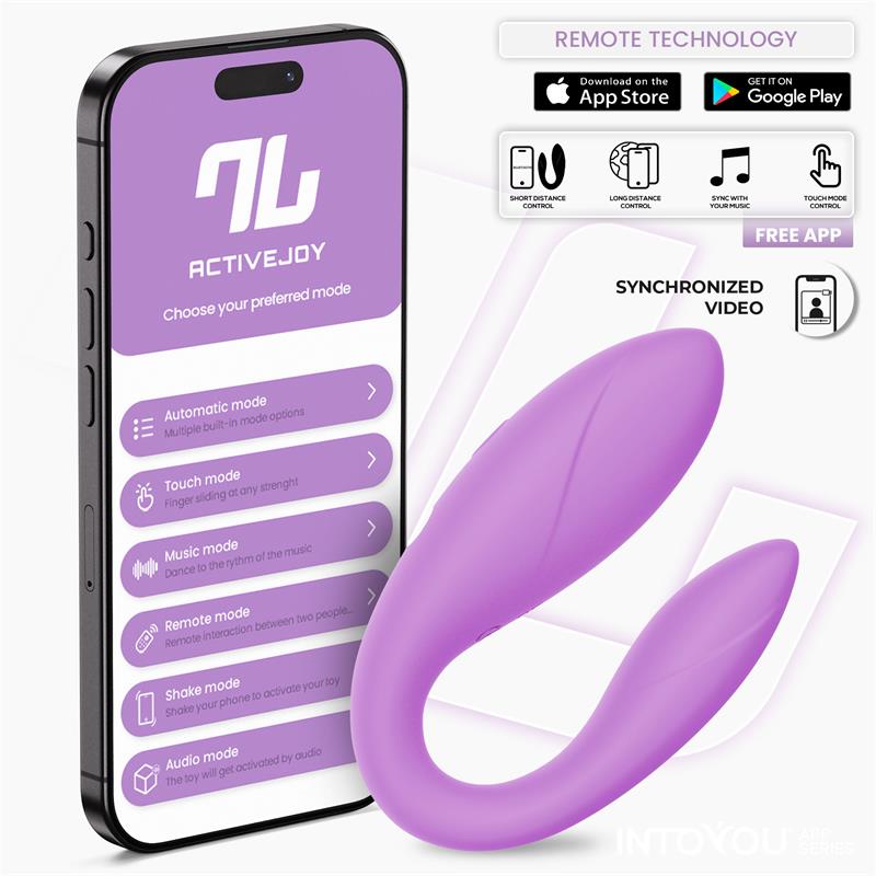 Intoyou App Series juguete para parejas flexible lavanda