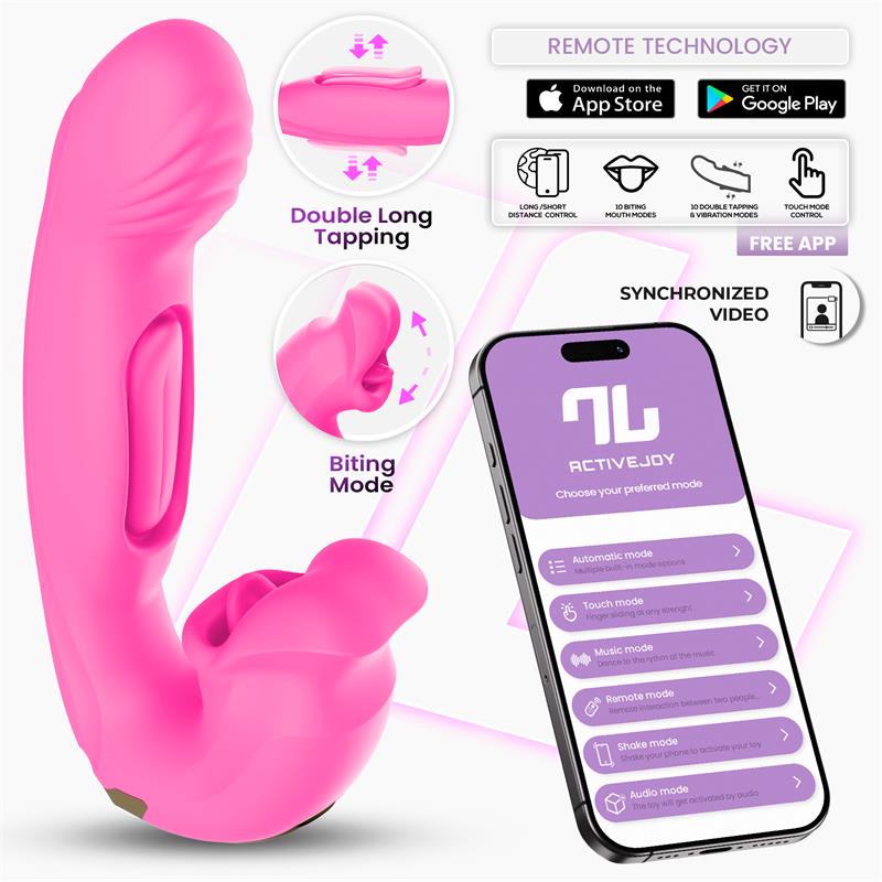 IntoYou Bimby vibrador con mordisqueo, doble tapping y app