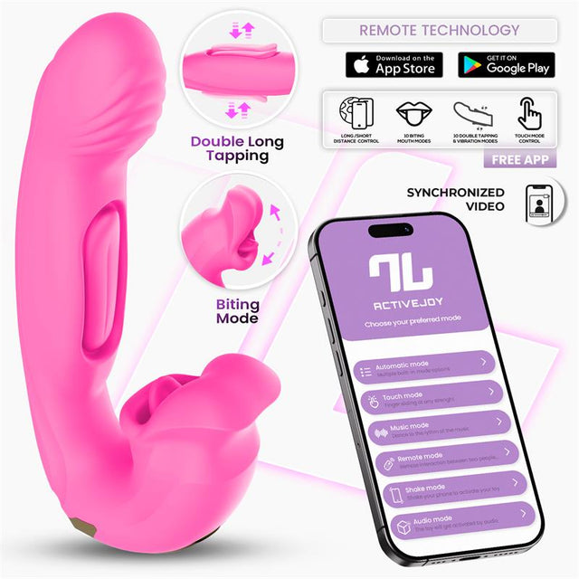 IntoYou Bimby vibrador con mordisqueo, doble tapping y app