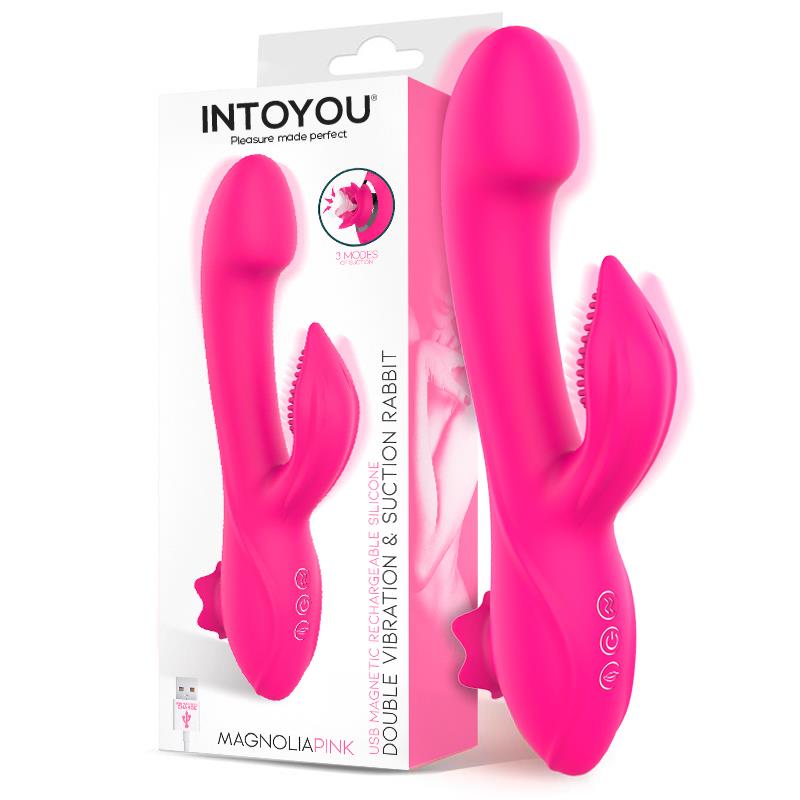INTOYOU Magnoliapink vibrador con succión