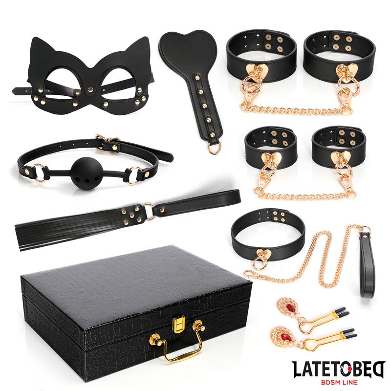 Latetobed kit bondage 8 piezas con maletín