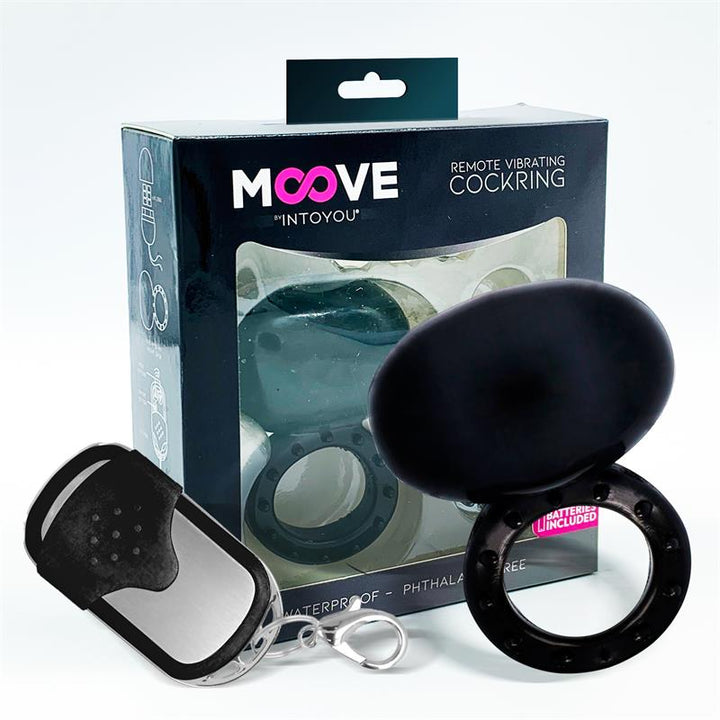 Moove anillo vibrador con control remoto negro