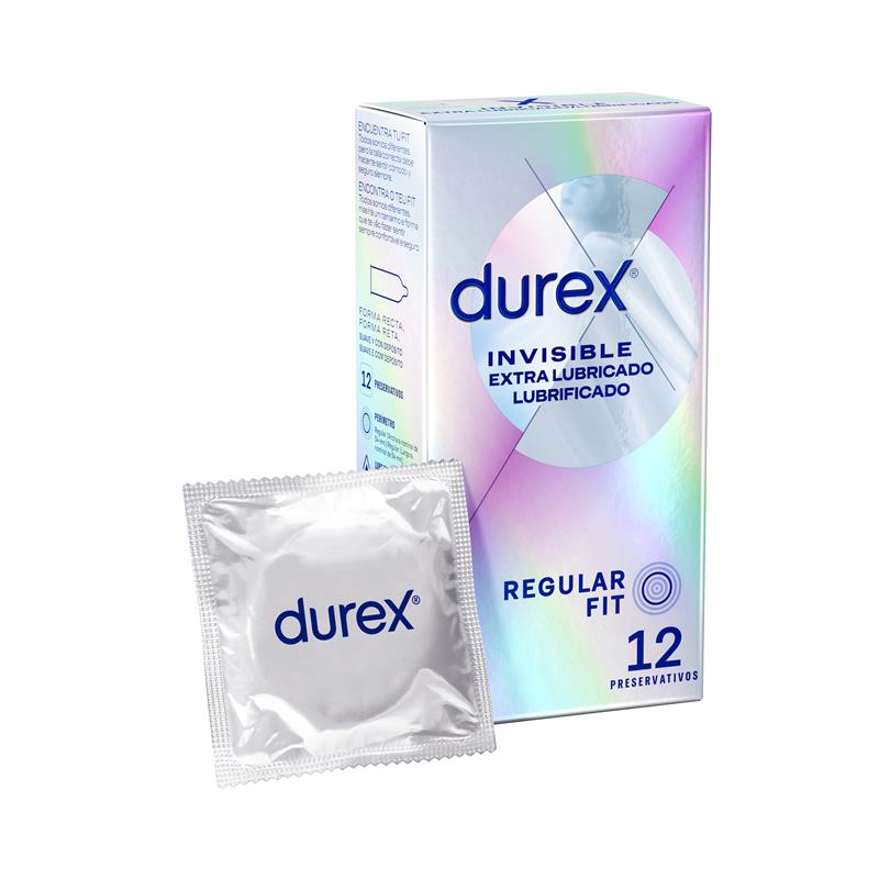 Durex Invisible Extra Lubricación – 12 uds. – imagen 1
