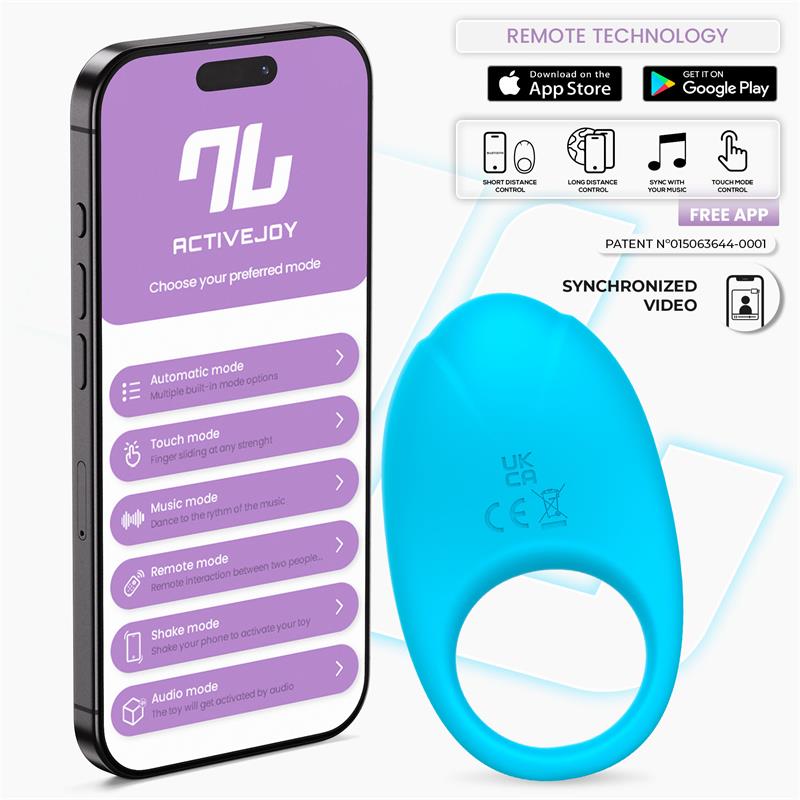 Intoyou · Ringo Anillo Vibrador con APP Unibody Azul