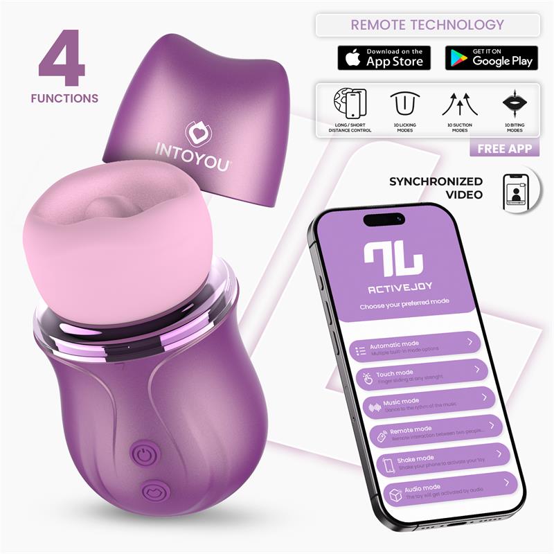 Intoyou · Suvi Estimulador con Licking, Biting, Succión y Vibración USB-C con APP