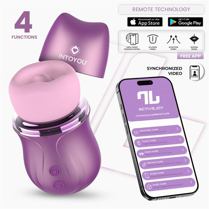 Intoyou · Suvi Estimulador con Licking, Biting, Succión y Vibración USB-C con APP