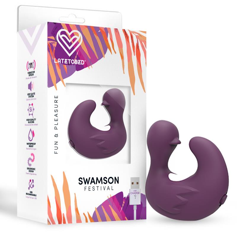 Swamson Dedal Patito Estimulador USB Silicona Violet – imagen 1