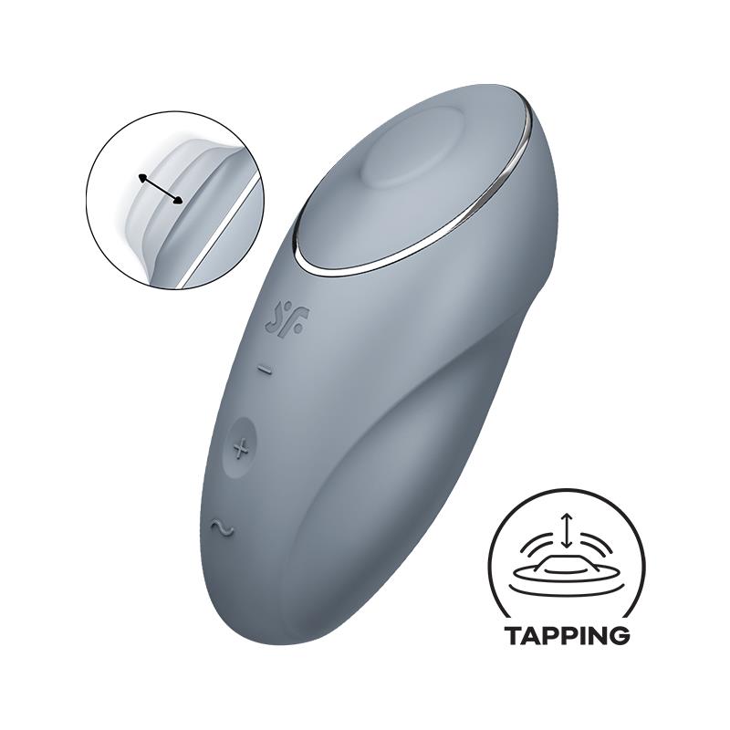 Satisfyer Tap and Climax 1 gris