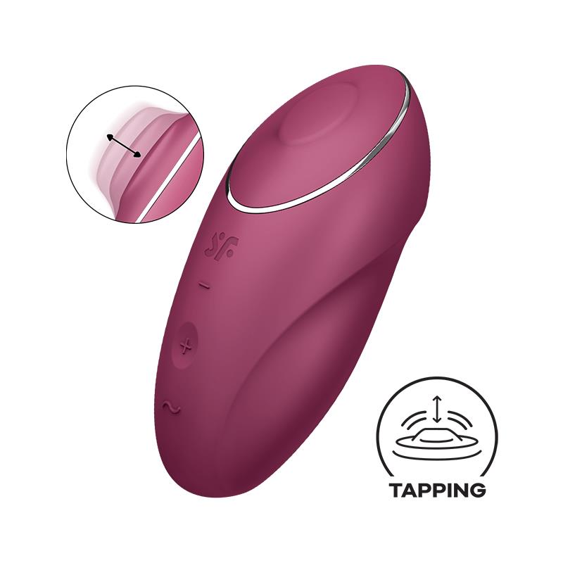 Satisfyer · Tap and Climax 1 Vibrador y Tapping Rojo