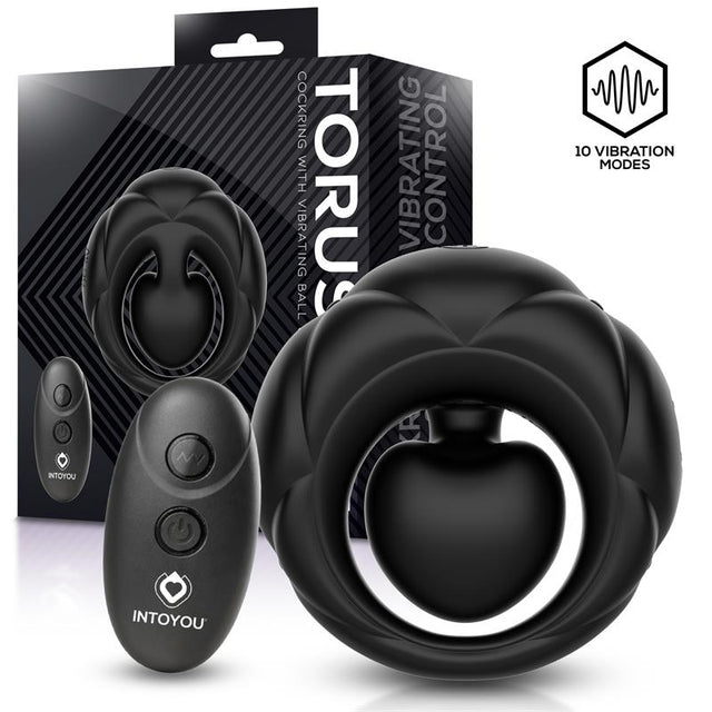 Intoyou · Torus Anillo Vibrador con Bola Clitoriana con Control Remoto USB