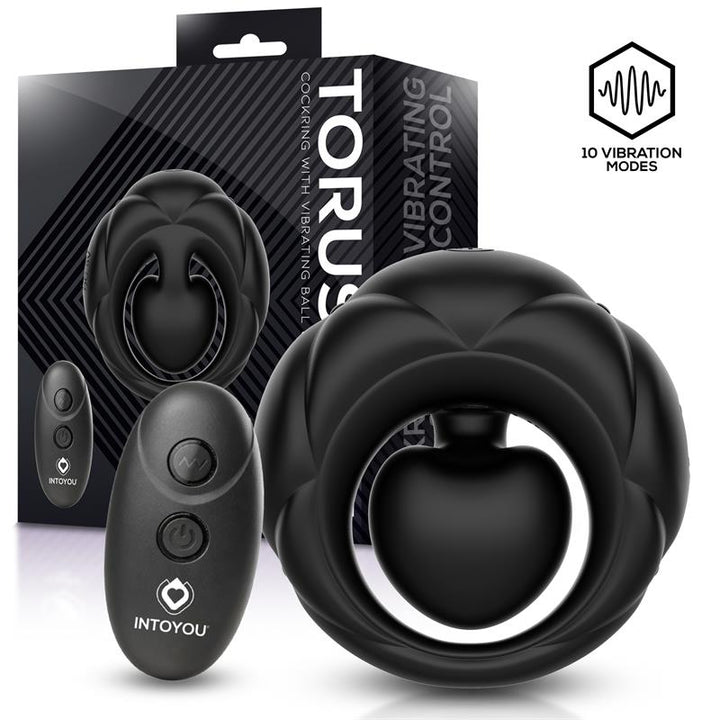 Intoyou · Torus Anillo Vibrador con Bola Clitoriana con Control Remoto USB