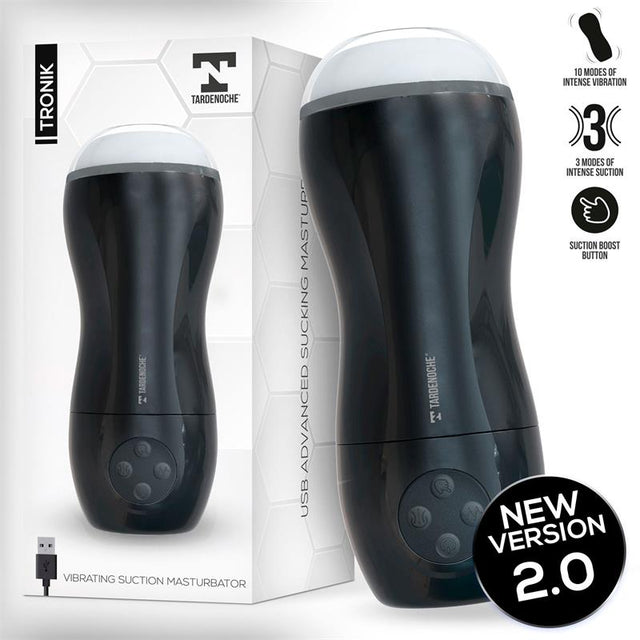 Tronik 2.0 masturbador con succión y vibración USB