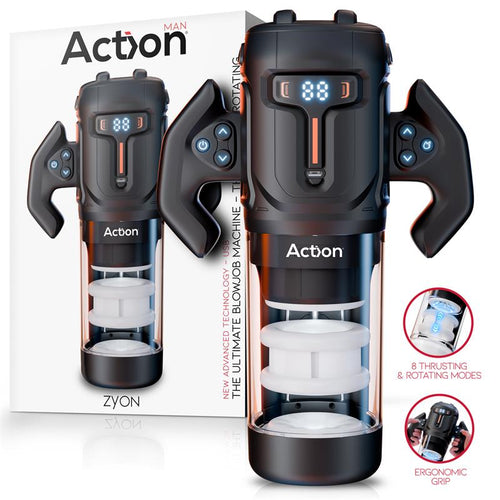 Action · Zyon Masturbador Automático Avanzado con Up and Down y Rotación